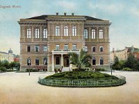 Palača JAZU (danas HAZU), Akademički Trg (danas Trg Josipa Juraja Strossmayera), oko 1905. godine